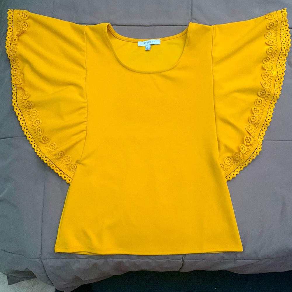 Vibrant Yellow Blouse